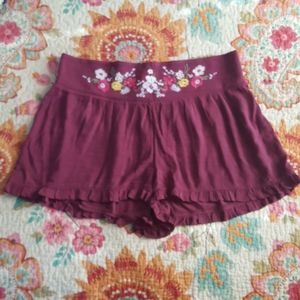 Mossimo Gauzy Boho Embroidered Waist Shorts